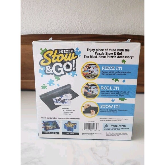 Puzzle Stow and Go Storage System Roll Up Mat 46”X26” Ravensburger - Picture 3 of 5